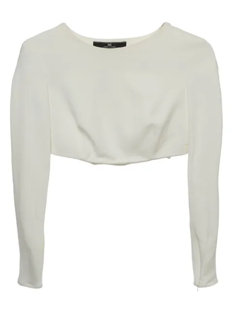 Elisabetta Franchi pre-owned asymmetrical cropped top White 911525