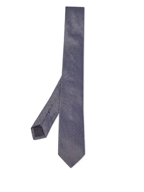 BOSS patterned silk tie Blue 933579