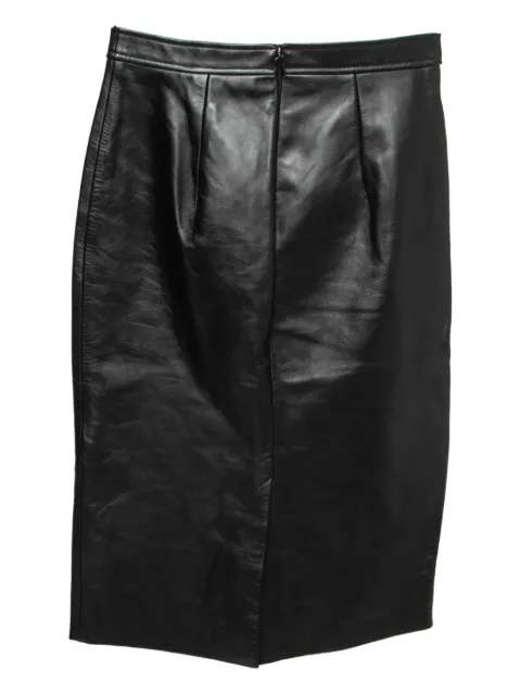 Burberry Pre-Owned 2023 cut-out leather skirt Black 795736
