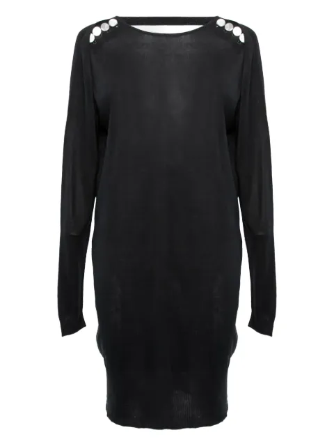 Balenciaga Pre-Owned silk mini dress Black 644255