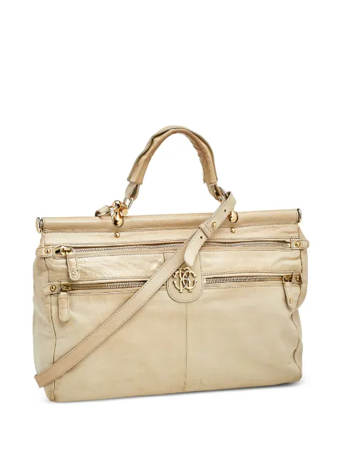 Roberto Cavalli Vintage pre-owned leather tote bag Neutrals 563241
