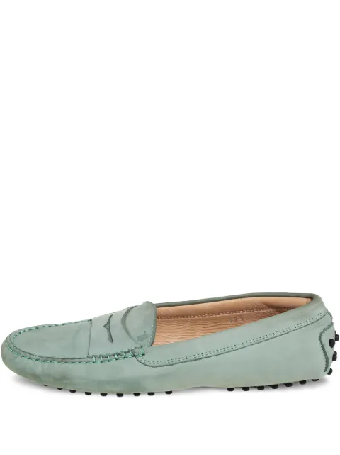 Tod's Vintage suede loafers Grey 452618