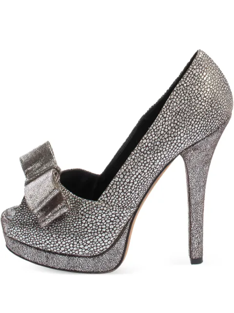 Fendi Pre-Owned 140mm Deco pumps Silver 402294