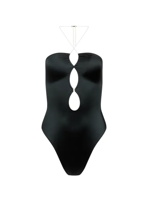 Maison Close thong swimsuit Black 563547