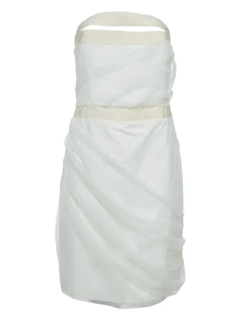 Emporio Armani Pre-Owned cotton mini dress White 982550
