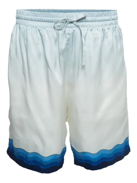 Casablanca pre-owned silk shorts Blue 978801