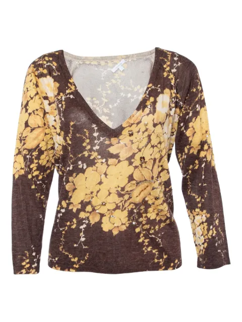Max Mara 2023 floral-patterned jumper Brown 891871