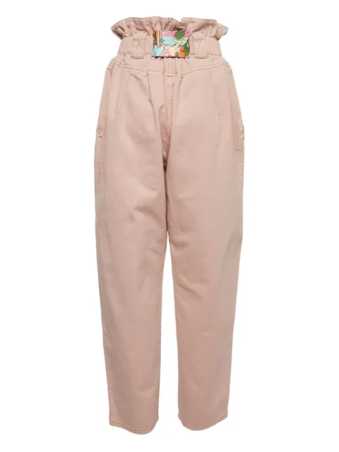 Fendi Pre-Owned pleated jeans Pink 989821