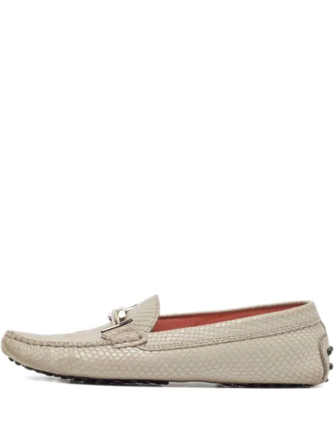 Tod's Vintage leather loafers Grey 971500