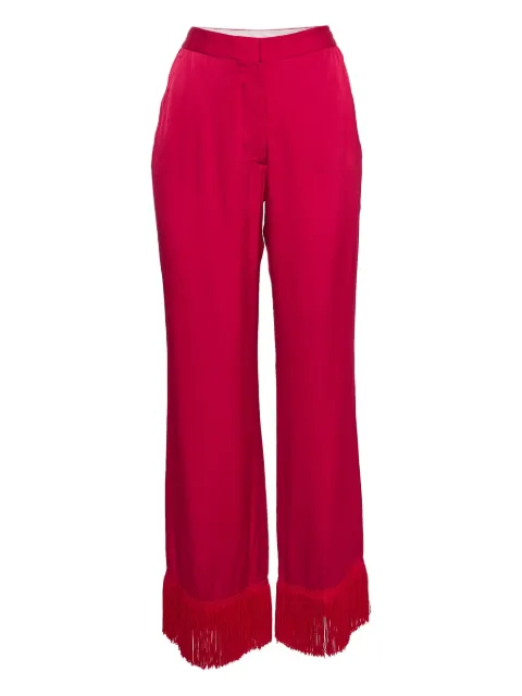 Stella McCartney Pre-Owned fringe-hem trousers Pink 998255