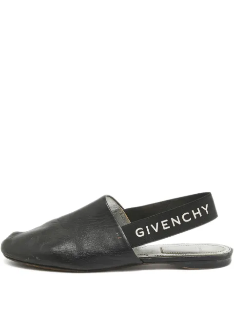 Givenchy Pre-Owned leather flat pumps Black 967484