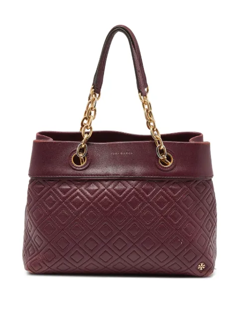 Tory Burch pre-owned quilted leather shoulder bag Red 874671
