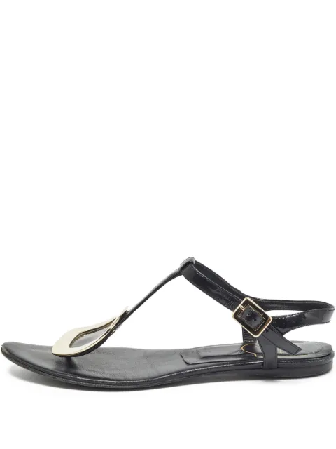 Roger Vivier Vintage pre-owned appliqué-detail sandals Black 983939