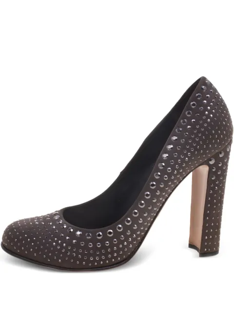 Prada Pre-Owned 115mm studded pumps Grey 93718
