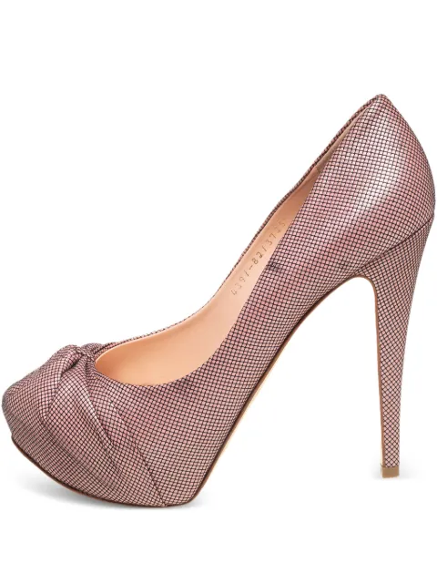 Gina pre-owned 120mm Claire pumps Pink 533268