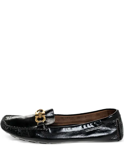 Ferragamo Pre-Owned Gancini loafers Black 251645