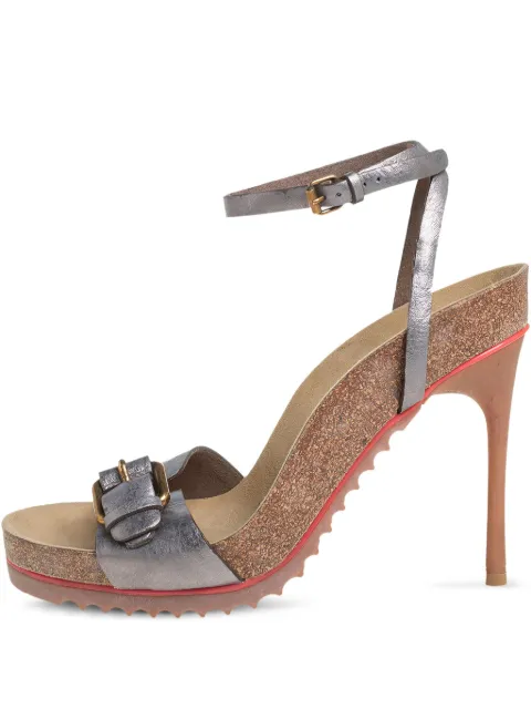 Stella McCartney Pre-Owned 105mm buckled sandals Silver 405084