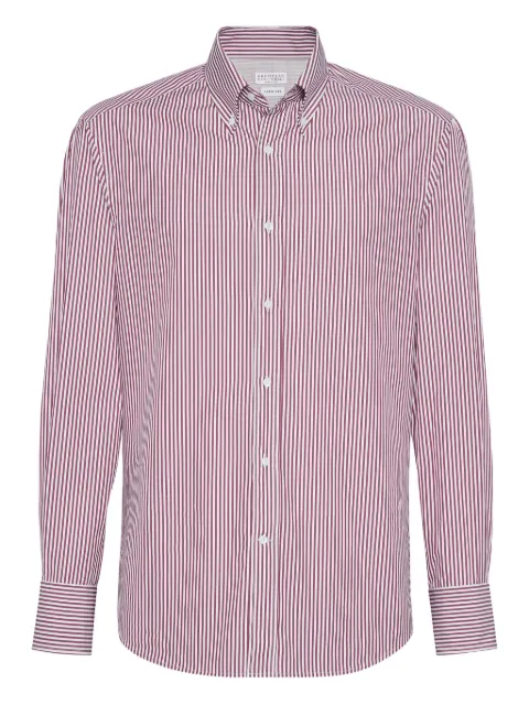 Brunello Cucinelli striped shirt Pink MY6491716C008
