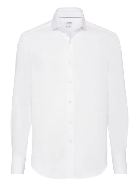 Brunello Cucinelli twill shirt White MBUC41718C159