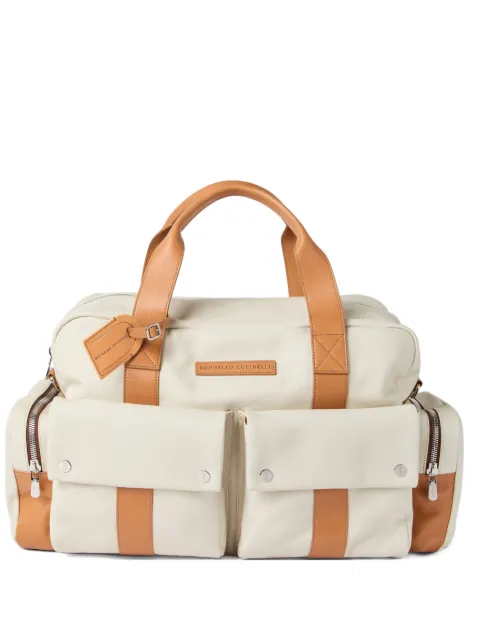 Brunello Cucinelli multiple-pockets duffle bag Neutrals MBATBU323COK17