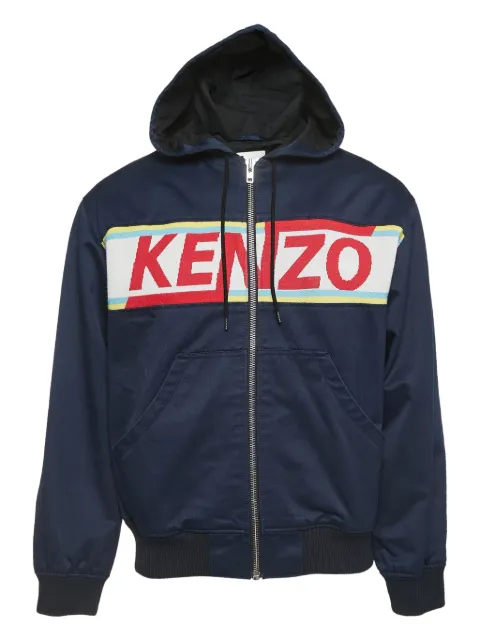 Kenzo Pre-Owned hooded zip-up jacket Blue 896493