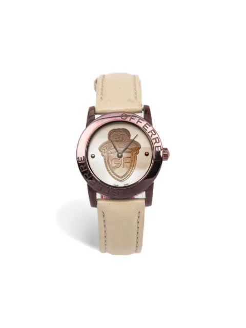 Gianfranco Ferré Pre-Owned Steel Logo Dial 30mm Neutrals 748392