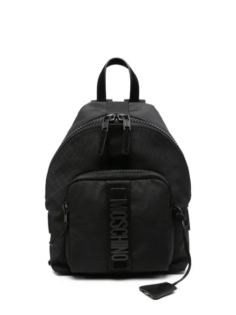 Moschino logo-plaque backpack Black MD4609PP0NF21
