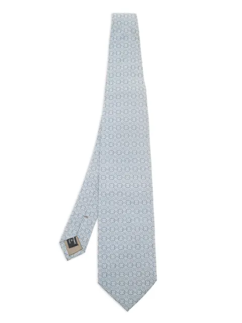 Giorgio Armani Pre-Owned jacquard tie Blue 605082