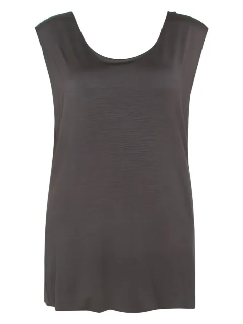 Armani Vintage sleeveless scoop-neck top Grey 241985