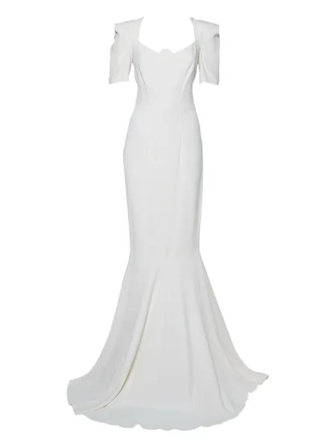 Roland Mouret satin maxi dress White 421632