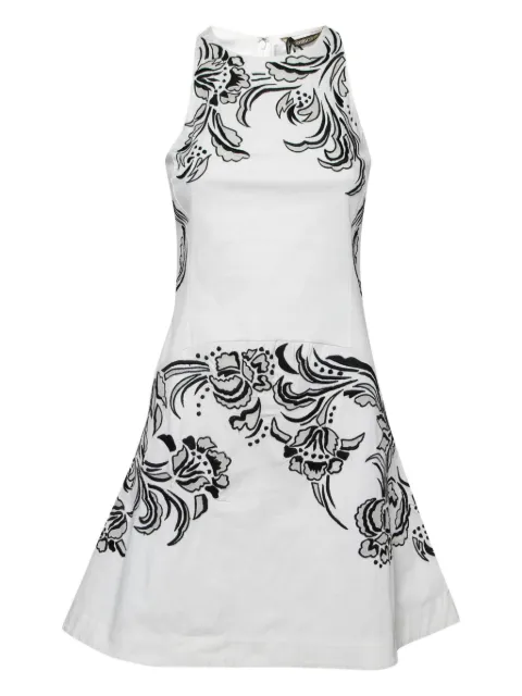 Roberto Cavalli Vintage floral mini dress White 204611