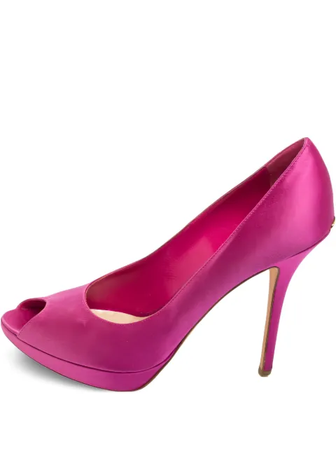 Christian Dior Pre-Owned 120mm leather heeled pumps Pink 596375