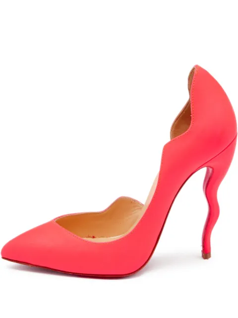 Christian Louboutin Pre-Owned 110mm Dalida D'orsay sculpted pumps Pink 635749