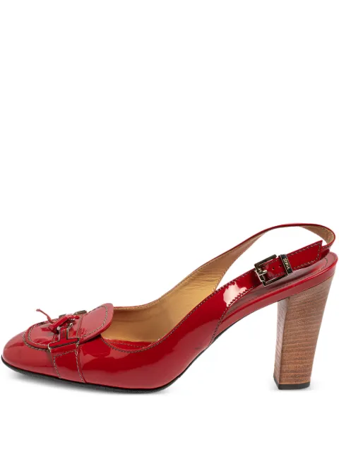 Tod's Vintage 85mm leather pumps Red 425821