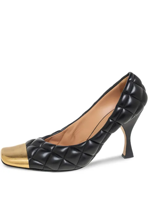 Bottega Veneta Pre-Owned 95mm quilted pumps Black 504992