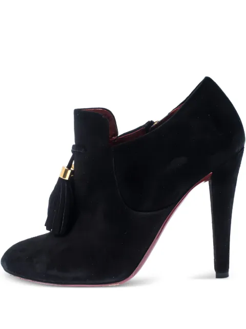 Gucci Pre-Owned 105mm suede ankle boots Black 232291