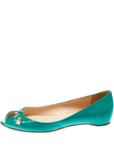 Christian Louboutin Pre-Owned Un Voilier ballet flats Green 176336