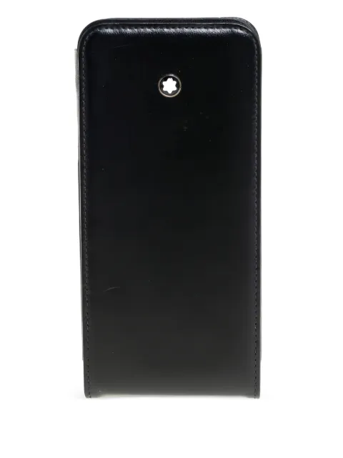 Montblanc pre-owned logo-plaque iPhone 5s case Black 430535