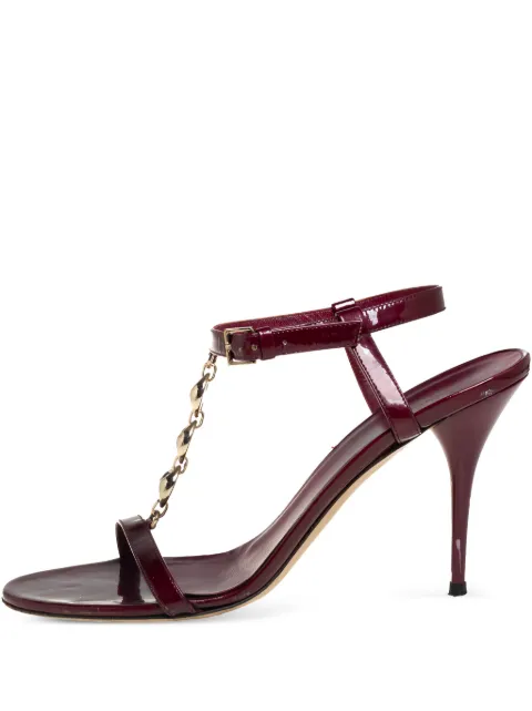 Gucci Pre-Owned 100mm chain-link sandals Red 417310