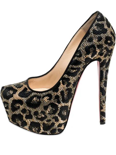 Christian Louboutin Pre-Owned 160mm Daffodile platform pumps Black 287800