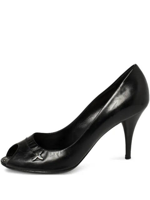 Louis Vuitton Pre-Owned 100mm peep-toe pumps Black 374950