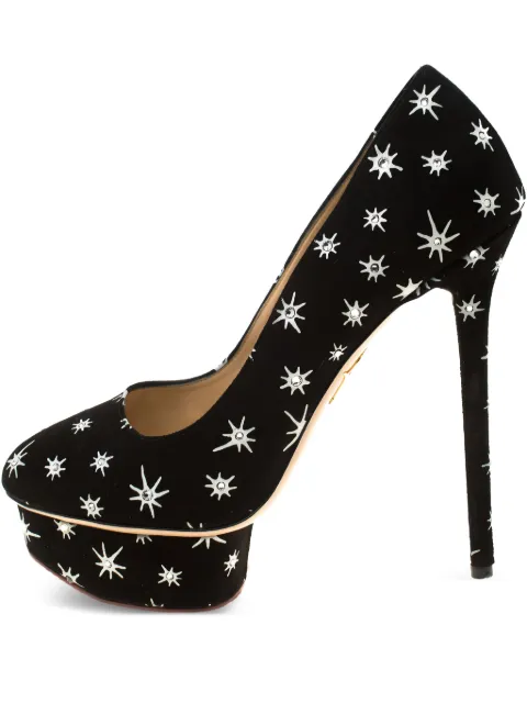 Charlotte Olympia 145mm Dolly platform pumps Black 182300