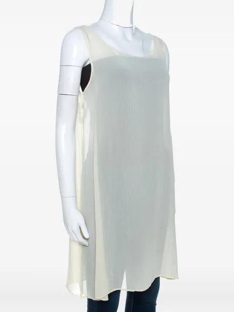 Dolce & Gabbana Pre-Owned sleeveless sheer top Neutrals 261122
