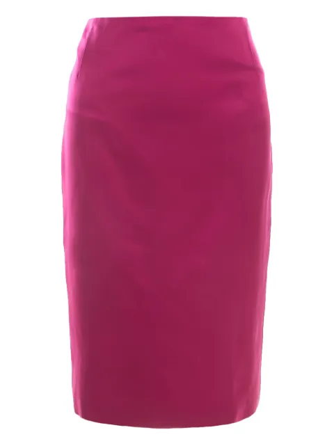 Escada Pre-Owned silk pencil skirt Pink 201511