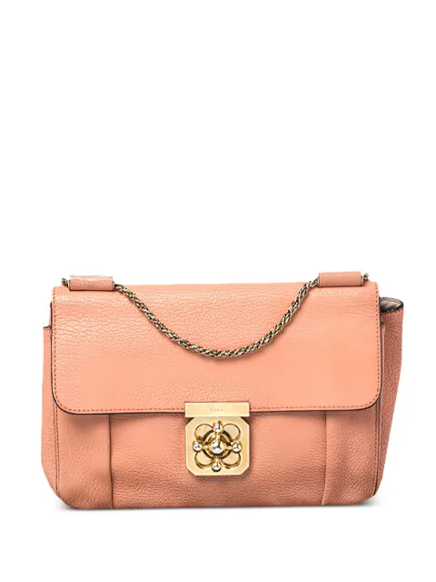 Chloé Pre-Owned Elsie flap cross body bag Orange 259049
