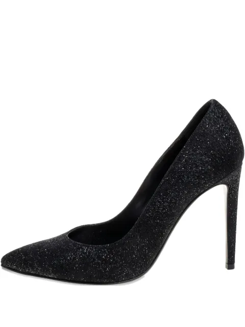 Ralph Lauren Vintage 105mm glitter-detailing heeled pumps Black 372971