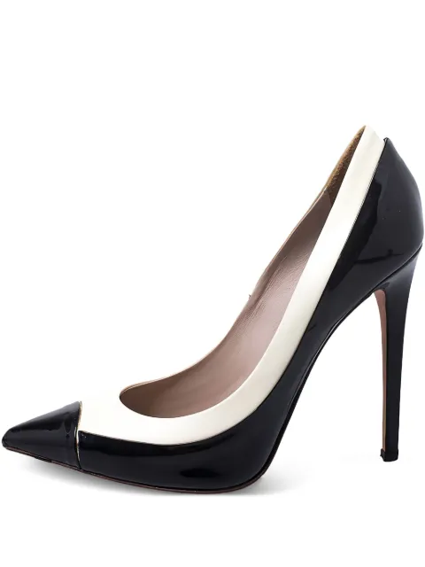 Le Silla pre-owned 115mm patent-finish leather pumps Black 250918