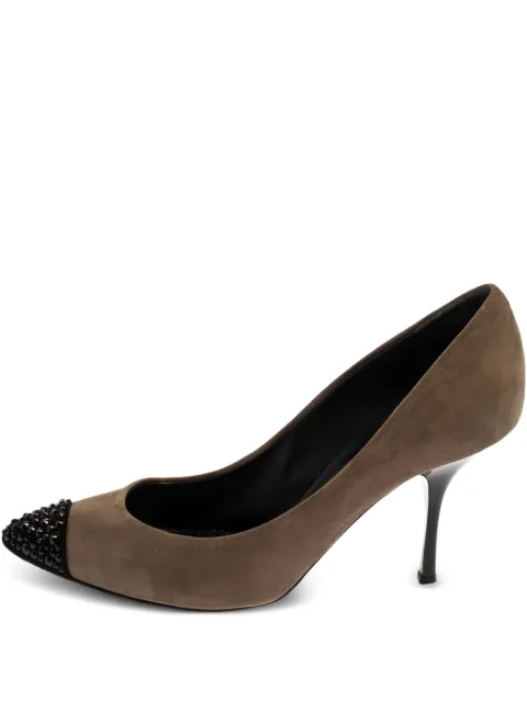 Giuseppe Zanotti Vintage pre-owned 90mm suede stiletto pumps Grey 369196