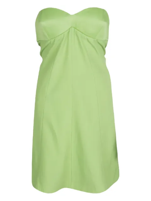 Emporio Armani Pre-Owned strapless mini dress Green 133707