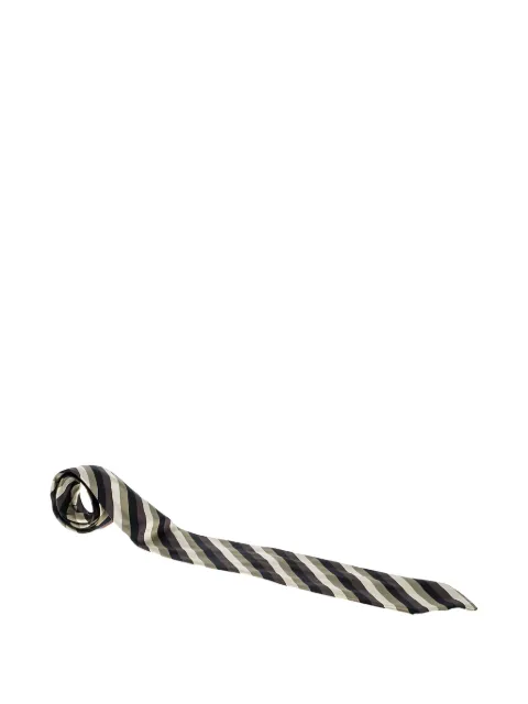 Giorgio Armani Pre-Owned striped silk tie Multicolour 142842